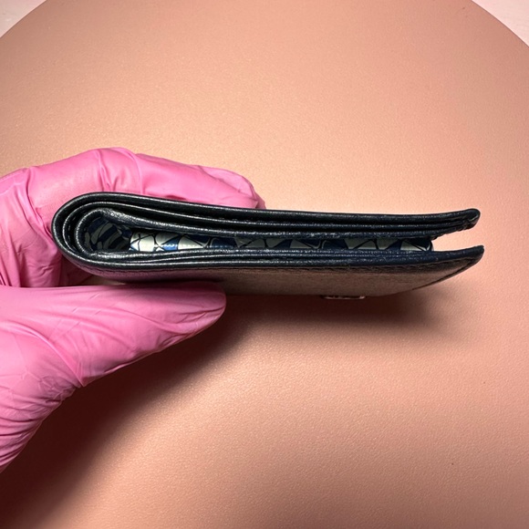 GUCCI Bifold Wallet Vintage Navy Blue - Picture 15 of 17